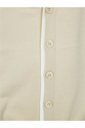 Cardigan in cotone beige PAOLO PECORA | A008F1001420